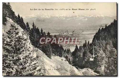 Cartes postales Le Coi de la Faucille et le Mont Blanc