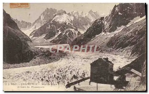 Cartes postales Chamonix Mer de Glace et Gare du Montenvers