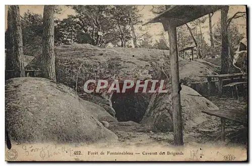 Ansichtskarte AK Foret de Fontainebleau Caverne des Brigands