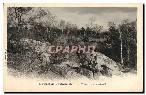 Ansichtskarte AK Foret de Fontainebleau Gorges de Franchard