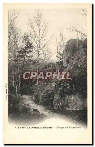 Cartes postales Foret de Fontainebleau Gorges de Franchard