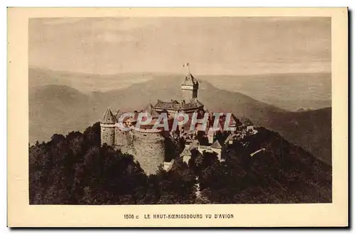 Cartes postales Le Haut Koenigsbourg Vue D'avion