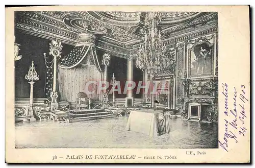 Cartes postales Palais De Fontainebleau Salle Du Trone