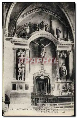 Cartes postales Chaumont L'Eglise Saint Jean Baptiste Entree du Sepulcre