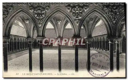 Cartes postales Le Mont Saint Michel Le cloitre