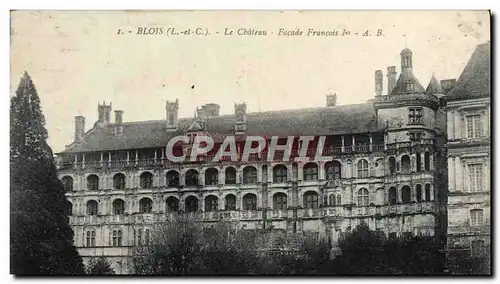 Cartes postales Blois Le Chateau Facade Francois 1er