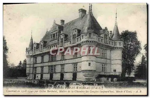 Cartes postales Chateau d&#39Azay Le Rideau