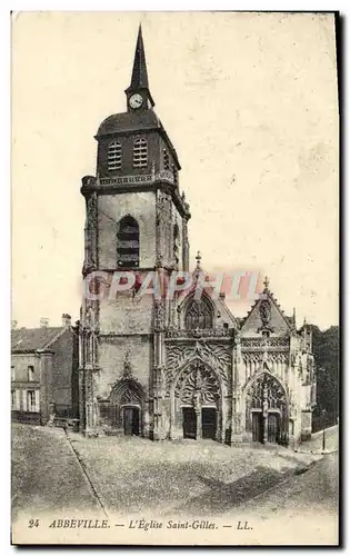 Cartes postales Abbeville L'Eglise Saint Gilles