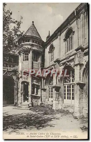 Cartes postales Tours Ancien Cloitre Des Chanoines de Saint Gatien