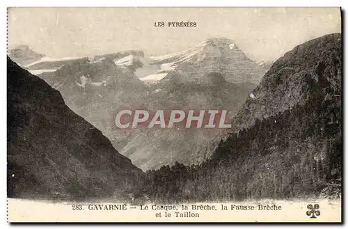 Ansichtskarte AK Gavarnie Le Casque La Casque La Breche et le Taillon