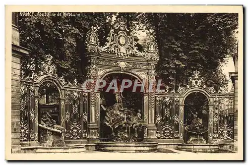 Cartes postales Nancy La Coquette Fontaine De Neptune