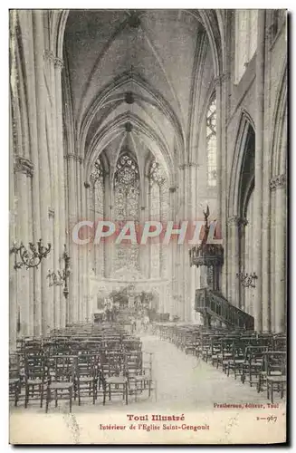 Ansichtskarte AK Toul Illustre Interieur De I&#39Eglise Saint Gengoult