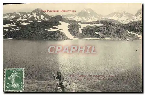 Ansichtskarte AK Les Pyrenees Massif du Carlitte Etang de Lanoux