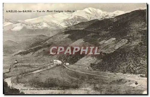 Ansichtskarte AK Amelie Les Bains Vue Du Mont Canigou