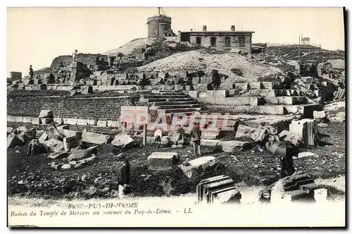 Cartes postales Puy De Dome Ruines Du Temple De Mercure