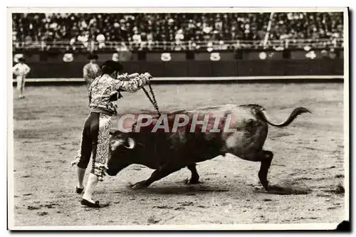 Moderne Karte Suerte De Banderillas Les Banderilles Corrida Taureau