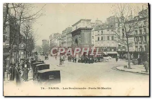 Cartes postales Paris Les Boulevards Port St Martin