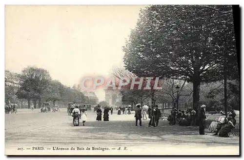 Cartes postales Paris L&#39Avenue De Bois De Boulogne