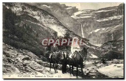 Ansichtskarte AK Gavarnie Revenant Du Cirque Cheval