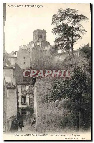 Cartes postales Royat Les Bains Vue Prise Sur I&#39Eglise