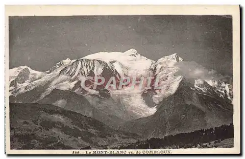 Cartes postales Le Mont Blanc Vue De Combloux