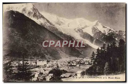 Cartes postales Chamonix Et Le Mont Blanc