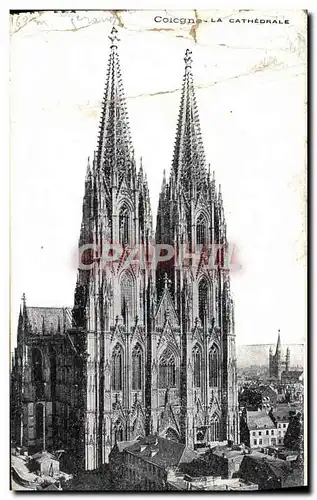 Ansichtskarte AK Cologne La Cathedrale