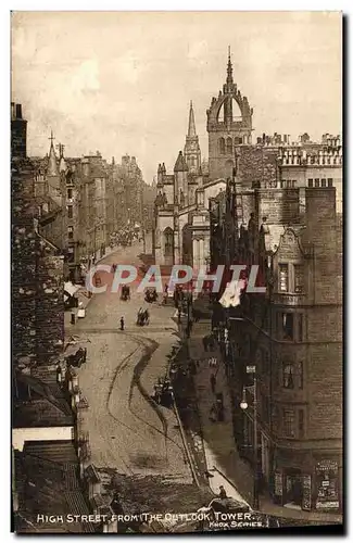 Cartes postales High Street From The Outlook Tower Edinburgh