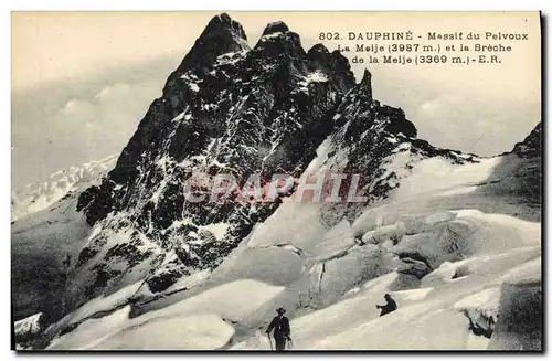 Ansichtskarte AK Dauphine Massif Du Pelvoux La Meije et la Breche de la Meije