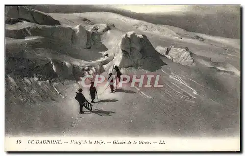 Cartes postales Le Dauphine Massif De La Meije Glacier de la Girose