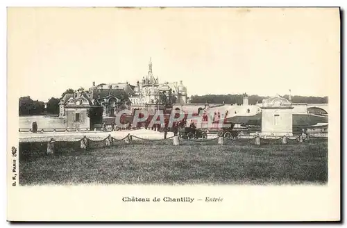 Cartes postales Chateau De Chantilly Entree