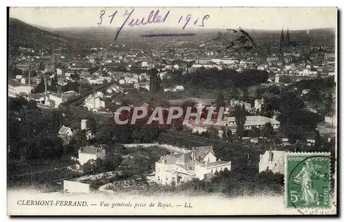 Cartes postales Clermont Ferrand Vue Generale Prise De Royat