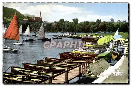 Cartes postales moderne Annecy Promenade Du Champ De Mars La visitation Bateaux