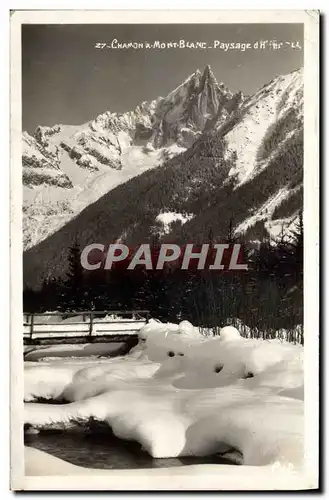 Cartes postales moderne Chamonix Mont Blanc Paysage d&#39hiver