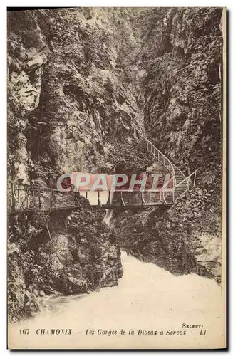 Cartes postales Chamonix Les Gorges De La Diosaz A Servoz