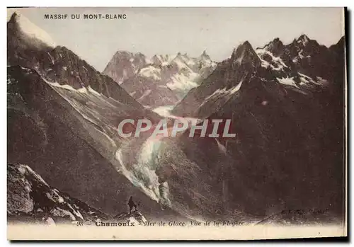 Cartes postales Chamonix Mer De Glace Vue De la Flegere