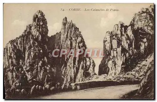 Ansichtskarte AK Corse Les Calanches De Piana