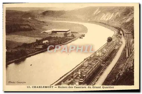 Ansichtskarte AK Charlemont Ruines Des Casernes Du Grand Quartier Militaria