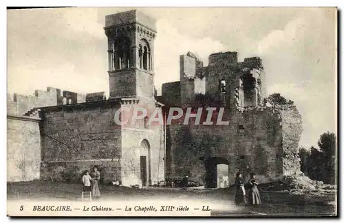 Cartes postales Beaucaire Le Chateau La Chapelle