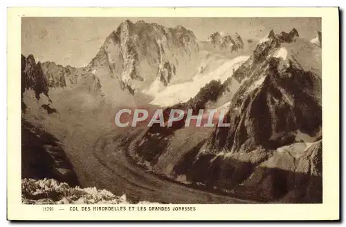 Cartes postales Col Des Mirondelles Et Les Orandes Jorasses