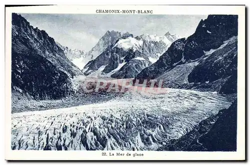 Cartes postales Chamonix Mont Blanc La mer de glace