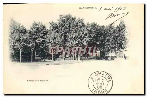 Cartes postales Narbonne Entree des jardins