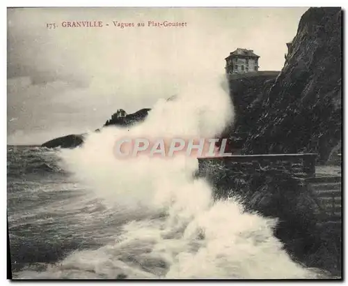 Cartes postales Granville Vagues au Plat Gousset