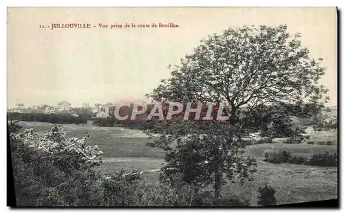 Cartes postales Jullouville Vue prise de la route de Bouillon