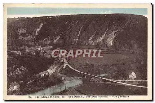 Ansichtskarte AK Les Alpes Mancelles St Leonard des Bois Vue generale