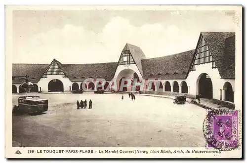 Cartes postales Le Touquet paris Plage Le Marche Couvert