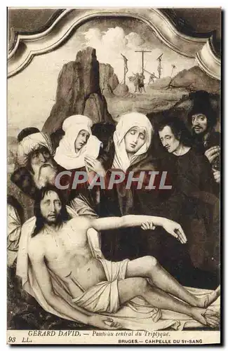 Ansichtskarte AK Gerard David Bruges Chapelle du St Sang Panneau central du triptyque