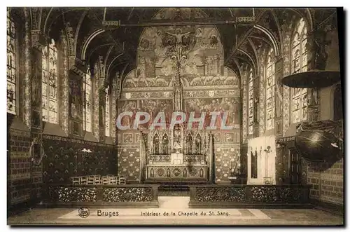 Cartes postales Bruges Interieur de la Chapelle du St Sang