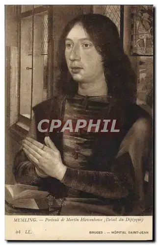 Ansichtskarte AK Memling Portrait de Martin Hiewenhowe Bruges Hopital Saint Jean