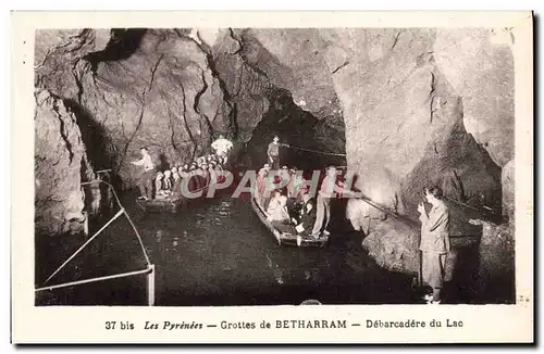 Ansichtskarte AK Grottes de Betharram Debarcadere du Lac